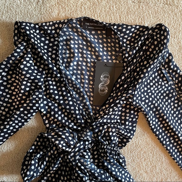 NWT The Fifth Label Romper / Jumpsuit | Polka Dot, Long sleeves, size small - Picture 6 of 9